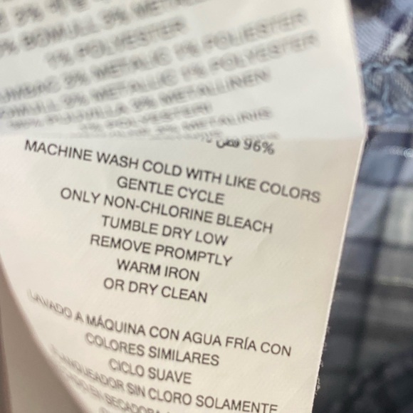 Michael Kors Off-Shoulder Plaid Ruffled Top Size Large - Picture 14 of 16